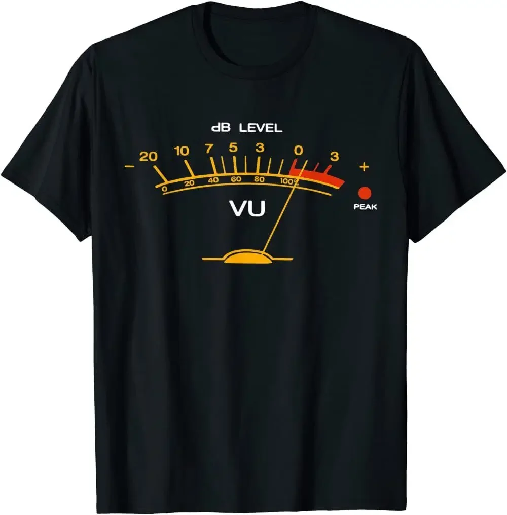 

Volume VU Meter Vintage Audio Engineer Recording Studio T-Shirt
