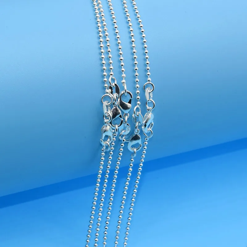 Elegant Silver-Plated Women's Ball Necklace