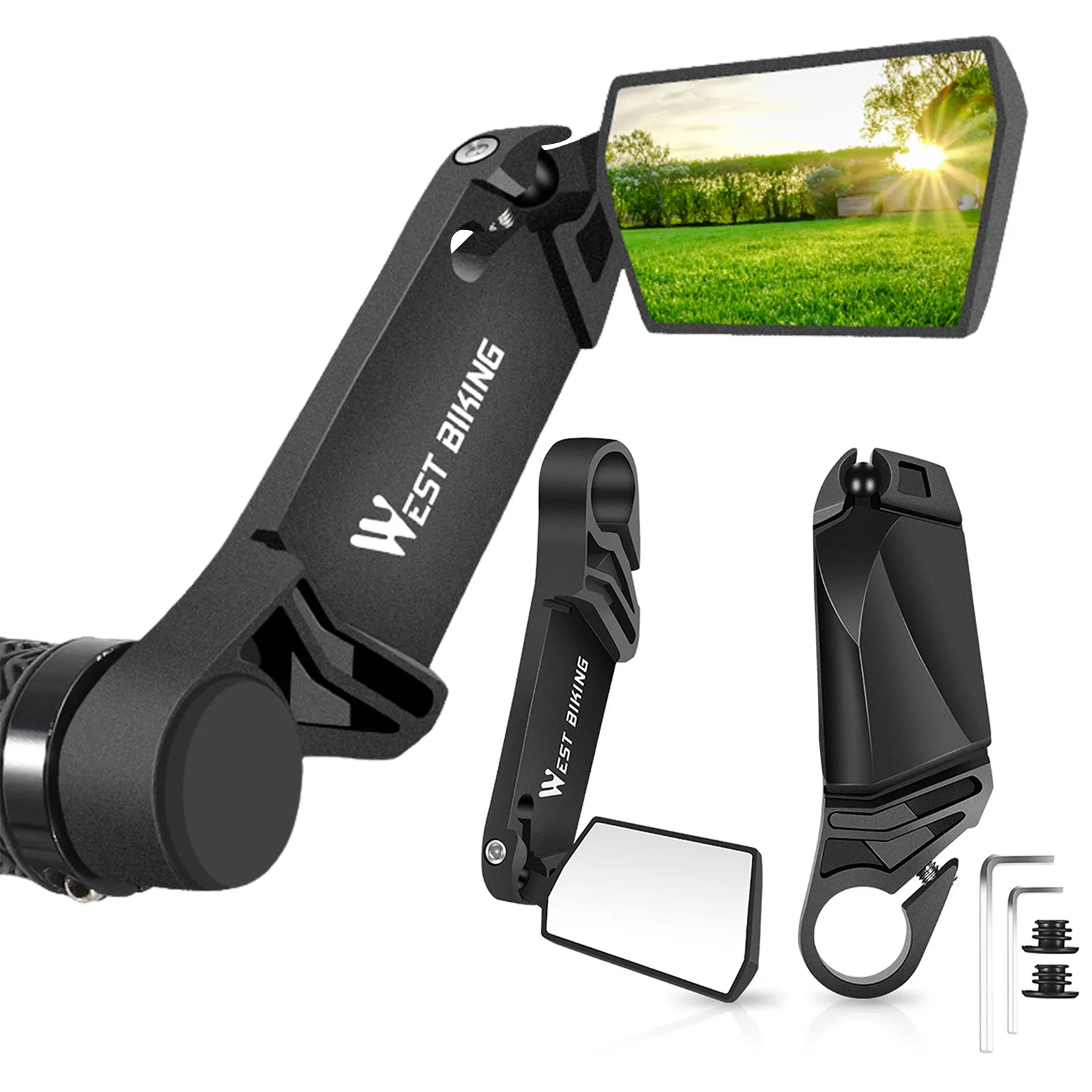 Bicycle Mirrors For Handlebars Bicycle Rear View Mirror 360 Degrees