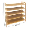 5-tier Bamboo Shoe Rack Multi-tier Shoe Storage Rack Free Standing Shoes Shelf Organizer 4
