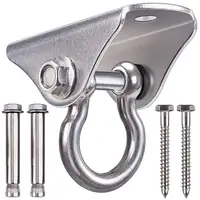 Aerial Swing Hangers 500kg Capacity Ceiling Mount for Yoga Hammock Chair Sandbag Punch Bag 304 Stainless Steel Swing Accessories 1
