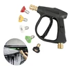 High Pressure Washer Tips Set Fan Shaped Quick Connector Nozzles Car Water Gun Hose Accessories 1/4 Quick Nozzle Set With Holder 4