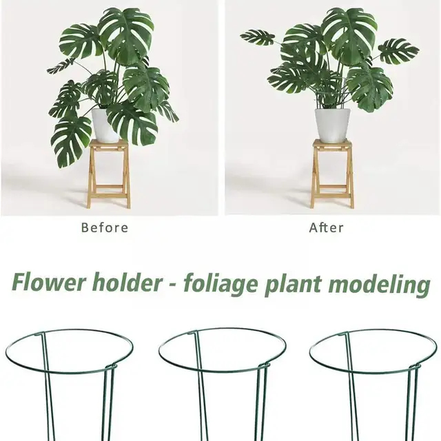 Növényi Hegymászó Keret Vaskerti Támogató Halom Szőlő Virágkert Dekoráció Beltéri Clematis Cserepes