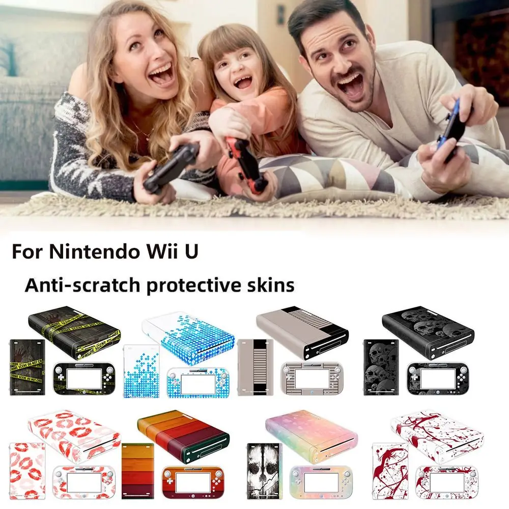 Set Completo Per Nintendo Wii U Adesivi Fai Da Te Decalcomania Della Pelle Console Di Gioco Decor Per Nintendo |