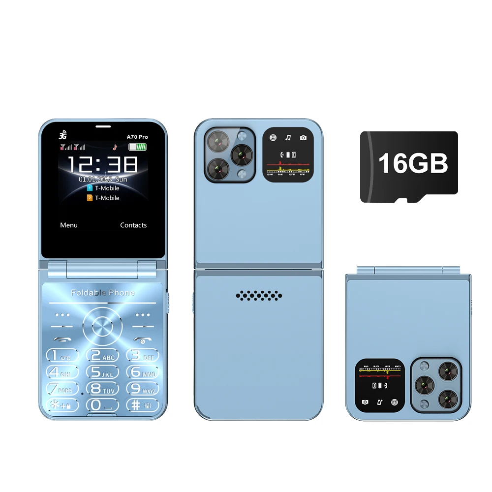 سيرفو A70 برو هاتف محمول قابل للطي 3G WCDMA سرعة ا...