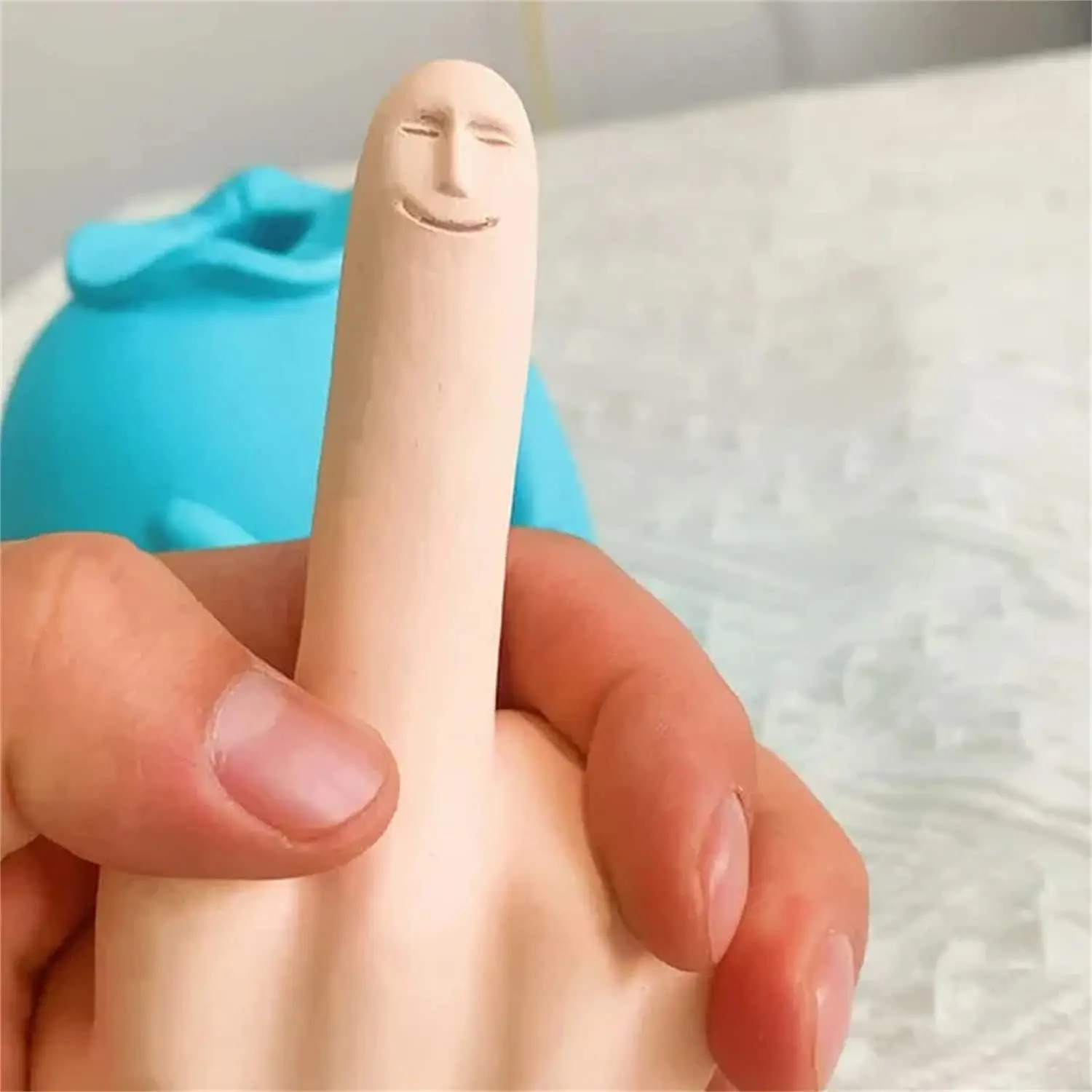 Middle Finger Gesture Silicone Candle Mold Gypsum form Carving Art  Aromatherapy Plaster Home Decoration Mold Wedding Gift Making