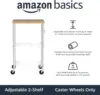 Amazon Basics Portable Kitchen 3-Tier Storage Rack on Caster Wheels with Adjustable 2 Shelves, 175 Pound Capacity, 21 x 15 x 36. 2