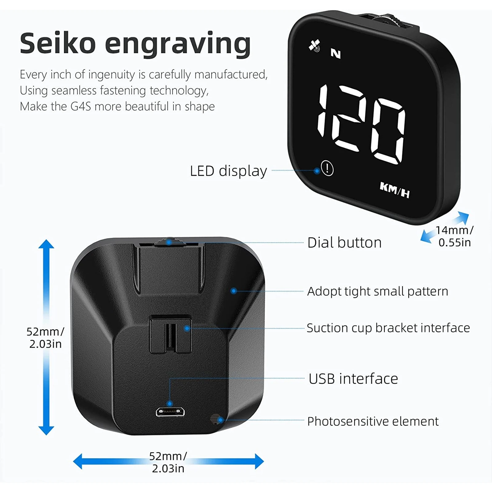  ڵ HUD  GPS ӵ  ÷, MPH  溸, ٱ ӵ ħ HD ÷