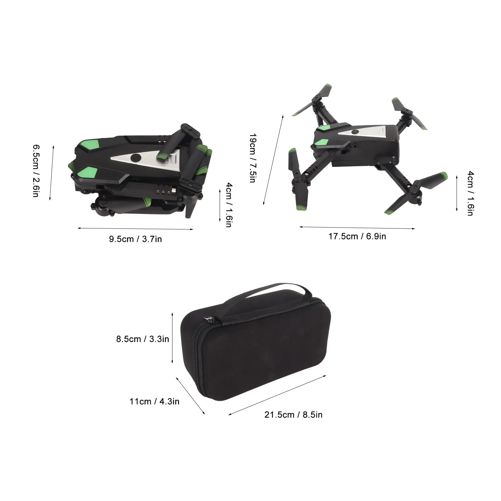 RC Drone 50x Zoom Lens Obstacle Avoid Trajectory Flight Quadcopter Drone Flip Black Optical Flow Positioning Foldable for Vlog