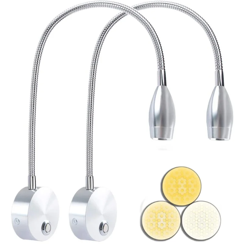 

Wall lamps Reading Light Bedside Wall Mounted Lights 3W LED Dimmable Brightness Simple Adjustable Color Temperature Reading Lamp