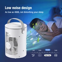 Refroidisseur d'Air Portable, Ventilateur Brumisateur Personnel USB à Évaporation avec 3 Vitesses, 3 Minuteries et Lumière 7 Couleurs pour Bureau et Chambre, Rechargeable, Silencieux, Mini Climatiseur de Table 6