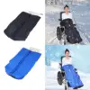Wheelchair Blanket Machine Washable Warm Leg Cold Weather Cozy with Layers Plush Thick Warm Knee Blanket for Disabled People 3