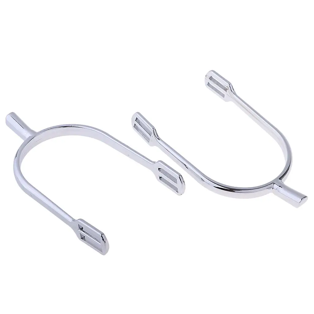 1 Pair Zinc Alloy Equestrian Spurs English Spurs Horse Riding Spurs 12*8*2cm - Gold & Silver 5
