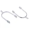 1 Pair Zinc Alloy Equestrian Spurs English Spurs Horse Riding Spurs 12*8*2cm - Gold & Silver 5