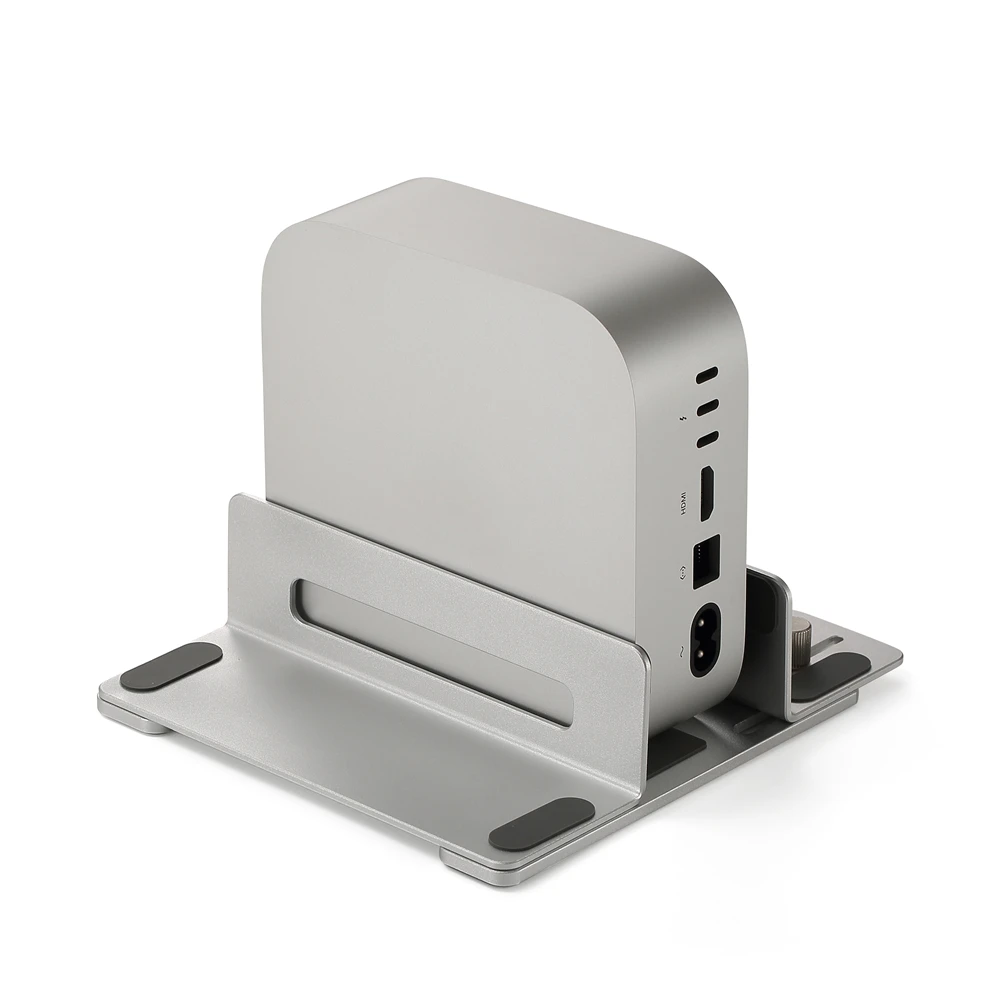 Aluminum Alloy Host Base for M a c Mini M4/M4 Pro Anti Slip Bracket Cooling Stand Bracket DIY Accessories