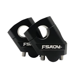 Universal Motorcycle Handlebar Riser Bar Mount Clamp (1 Pair) (28mm Black)