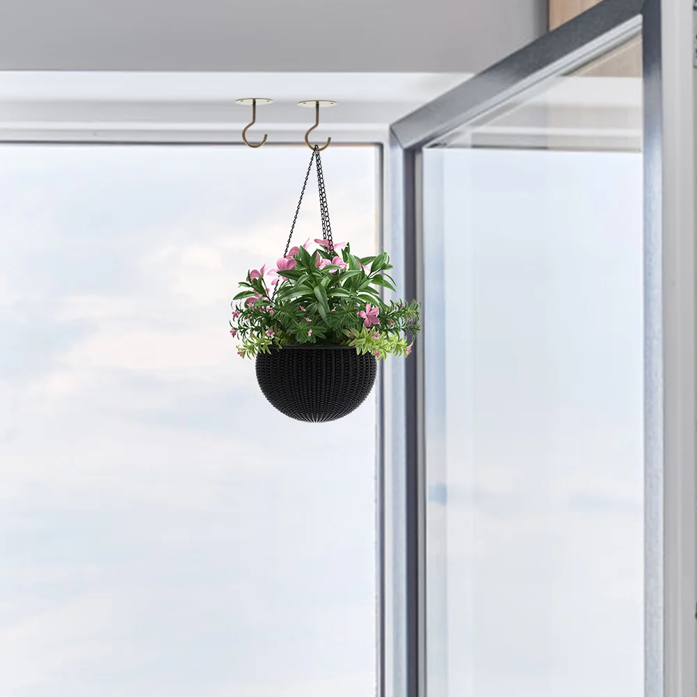 

1 Set Ceiling Planter Hooks Wall Mount Plants Hooks Multi-function Plants Hooks Ceiling Hooks
