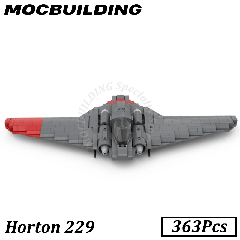 

Конструктор Авиатор Horton 229 MOC, строительные блоки, игрушки «сделай сам», подарок на день рождения, Рождество