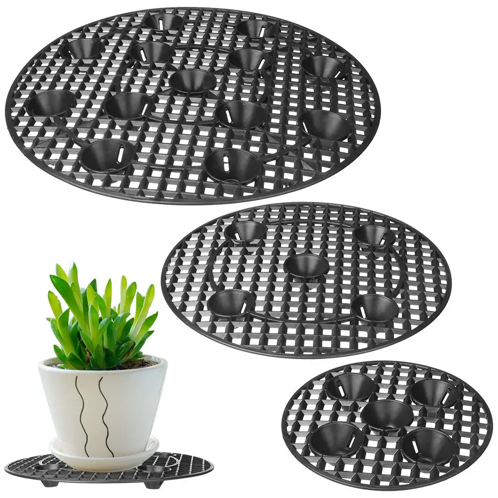 Elevated Outdoor Patio Plant Stand and Floor Protector