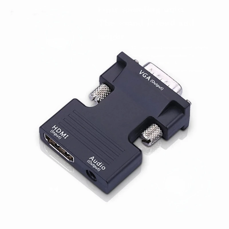 HDMI To VGA Adapter Cable VGA To HDMI Converter VGA To HDTV Adapter VGA To HDMI-compatible Adapter Converter 1080P HDMI-compatible Female To VGA For PC Laptop HDTV Movie Projector