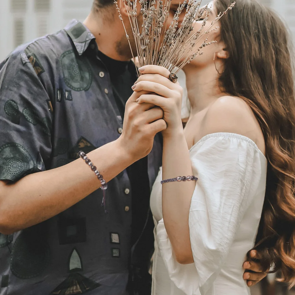 1Bag 8mm Stainless Steel Beads Loose Spacer Balls with 0.5mm Waxed Polyester Cord Thread for Bracelet Braided Jewelry Making DIY