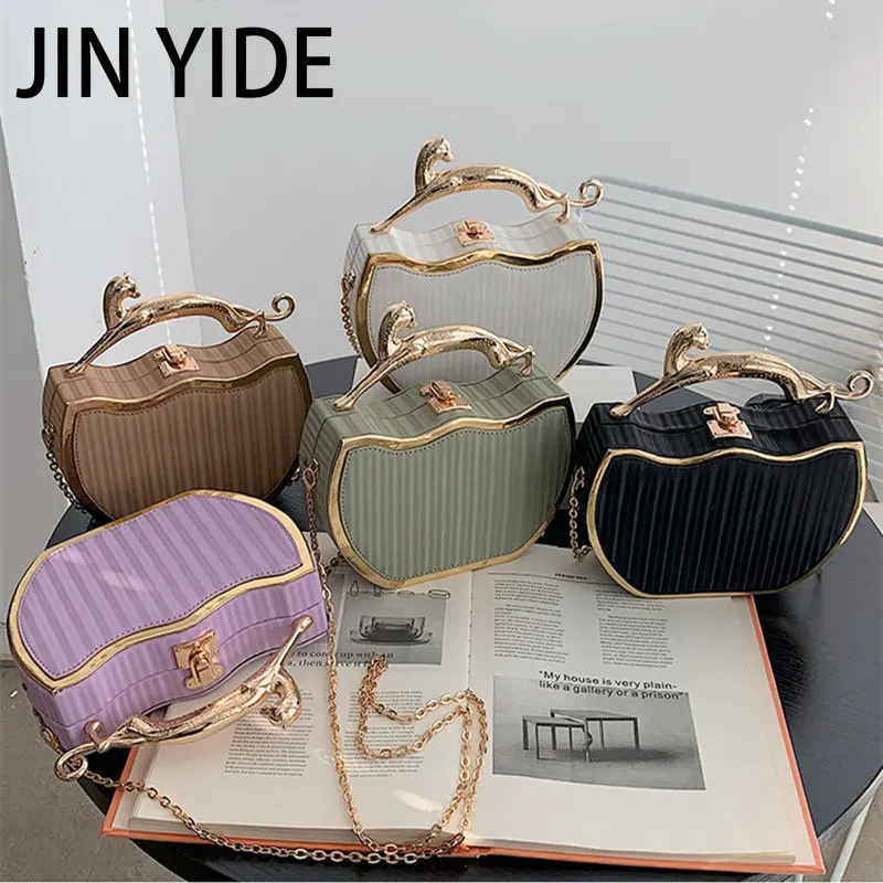 Femme luxe concepteur rayure imprimé femmes sac à main mode chaîne sac à bandoulière boîte fourre-tout 2022 été nouvelles dames sac à bandoulière_voghion.com