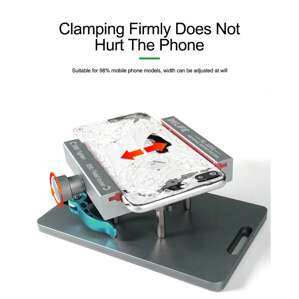 RELIFE RL-601S 360&deg; Rotating Fixture Mobile Phone Rear Glass Removal Tool Separation Frame Back Cover without Hurting Paint