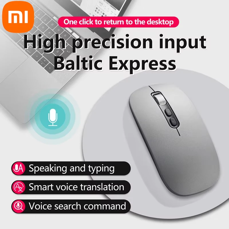 Xiaomi Wireless Mouse AI Intelligent Voice Mouse 2.4G Dual-mode With Voice-activated Typing Silent Rechargeable Bluetooth Mouse 1