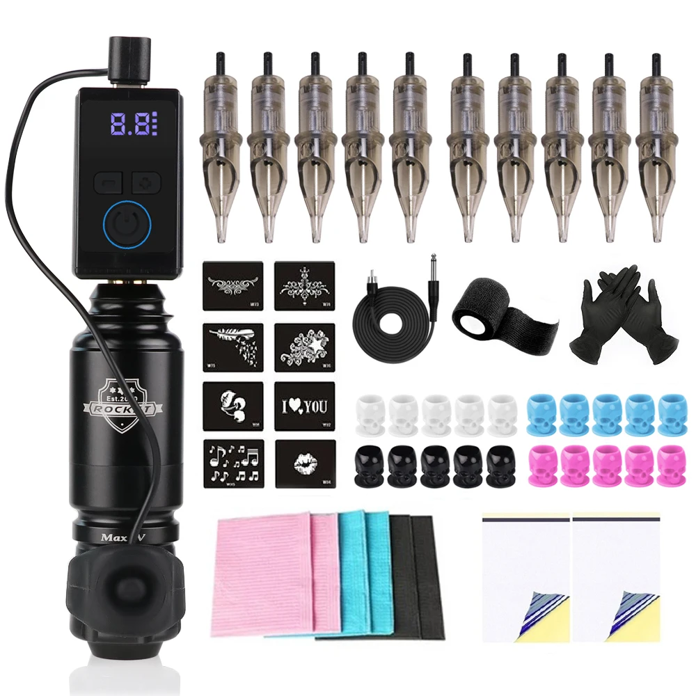 permanent-makeup-tattoo-machine-kit-complete-for-beginners-rca-jack-1200mah-battery-wireless-power-supply-rocket-rotary-pen-set