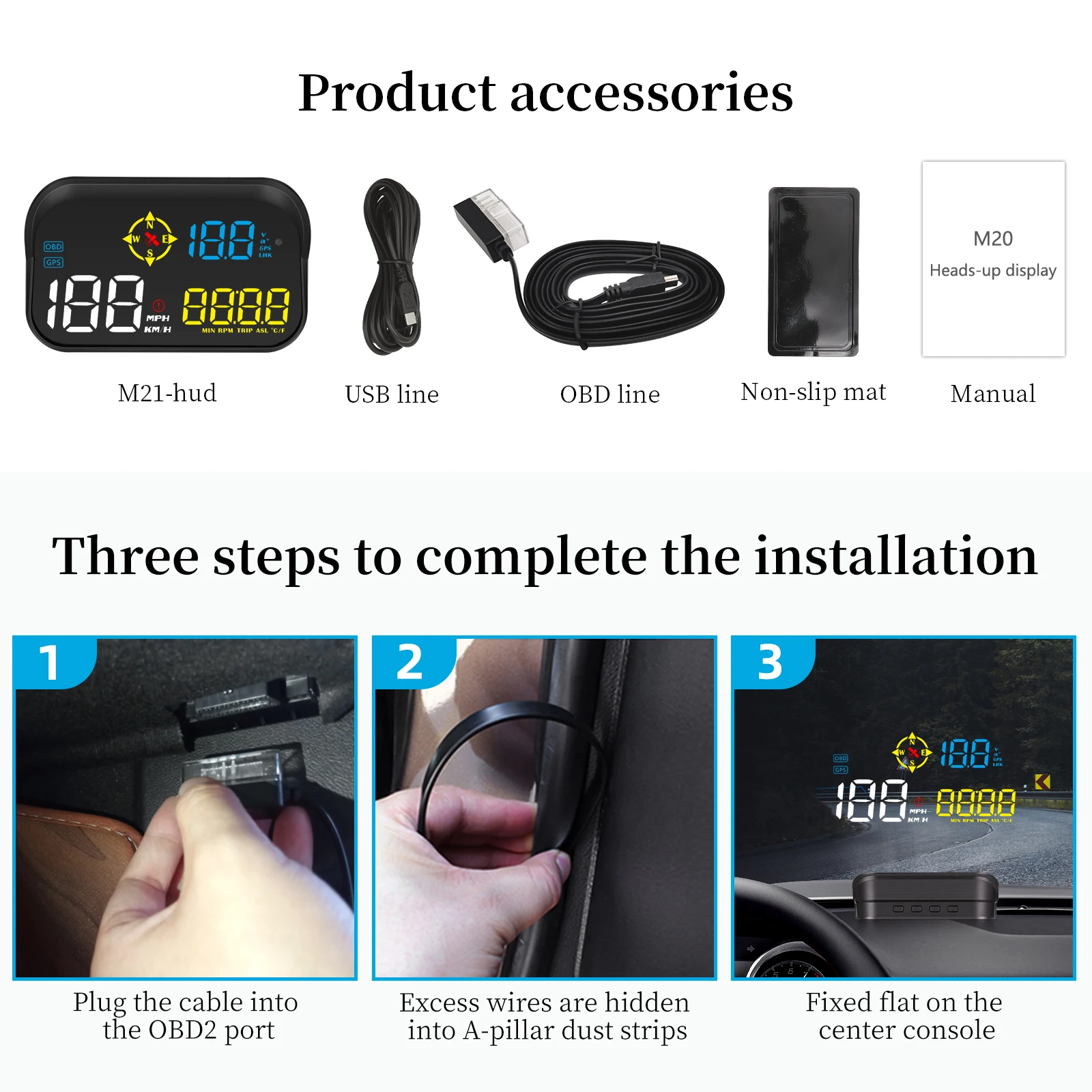 M21  ÷ ڵ OBD2 + GPS  ý ,  ӵ,  ̵ ð ӵ 跮