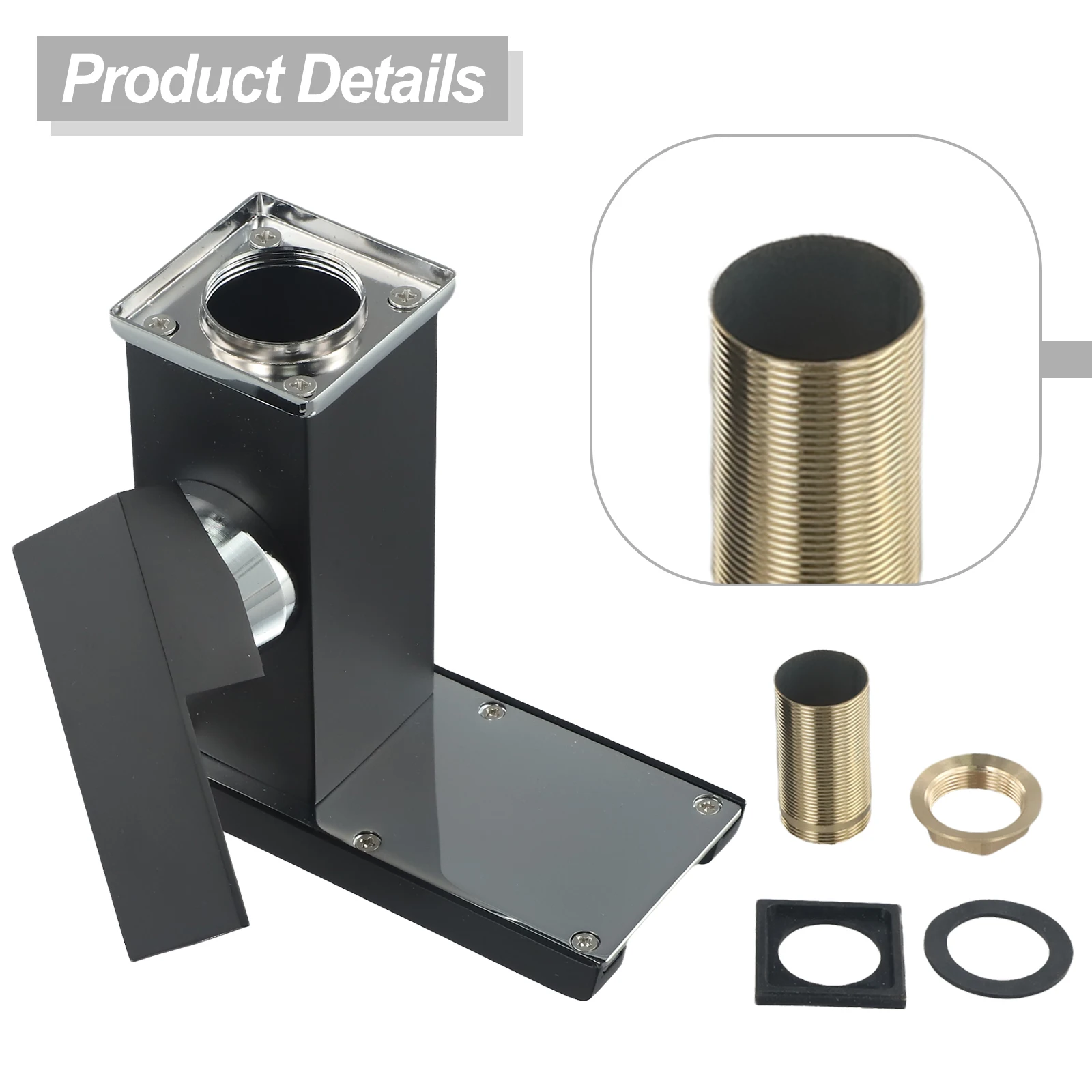 

LED Bathroom Faucet Waterfall Design Single Handle Control Sleek and Modern Sturdy and Durable Easy Installation