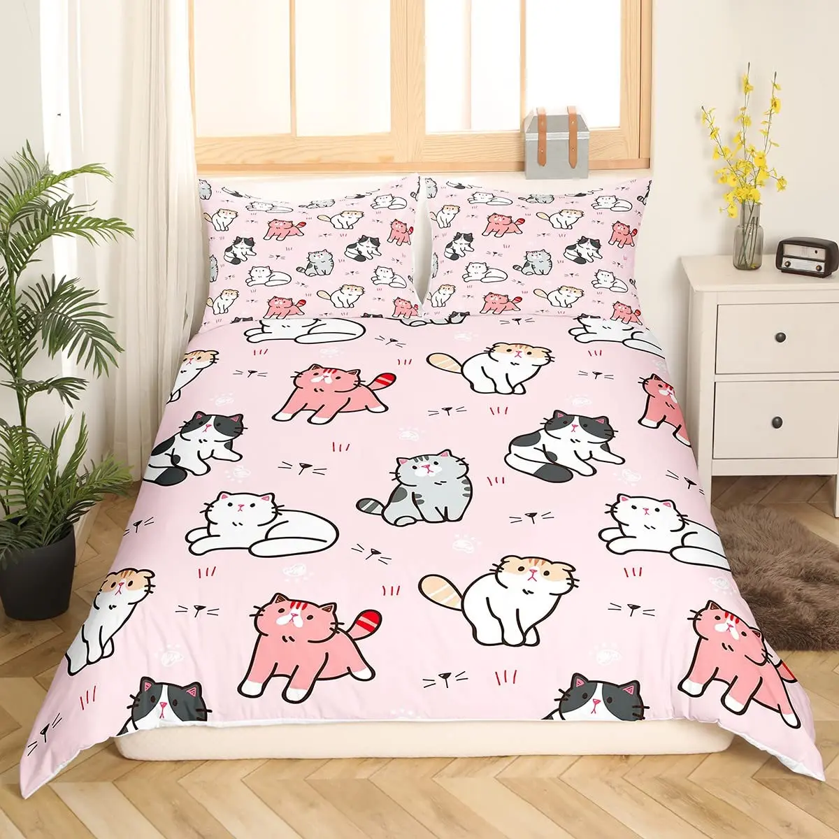 キルトベッドカバー3点セット綿マルチカバー キルティング 665