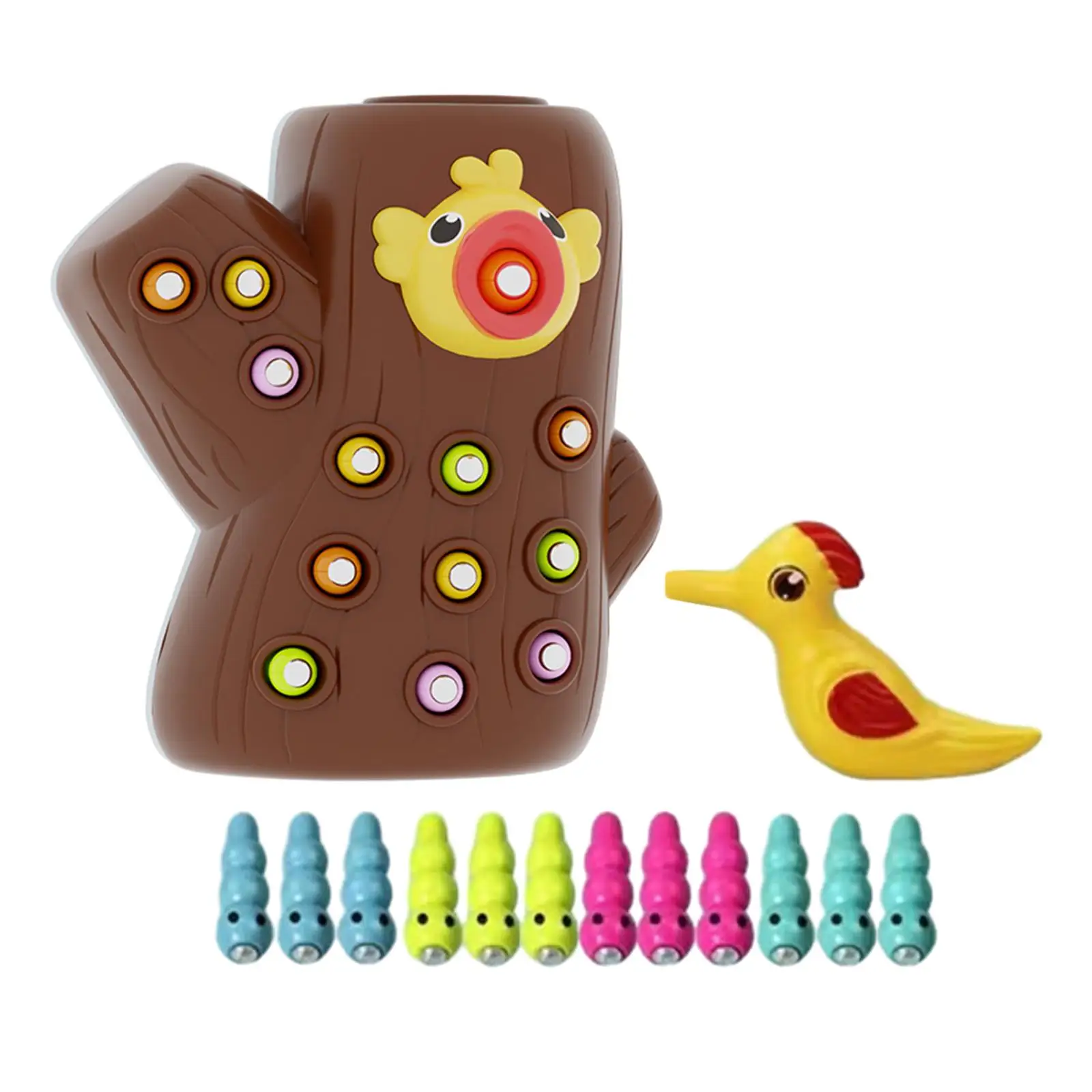 

Bird Feeding Game Durable Bird Toy Set Practical Learning Toy Montessori Toy