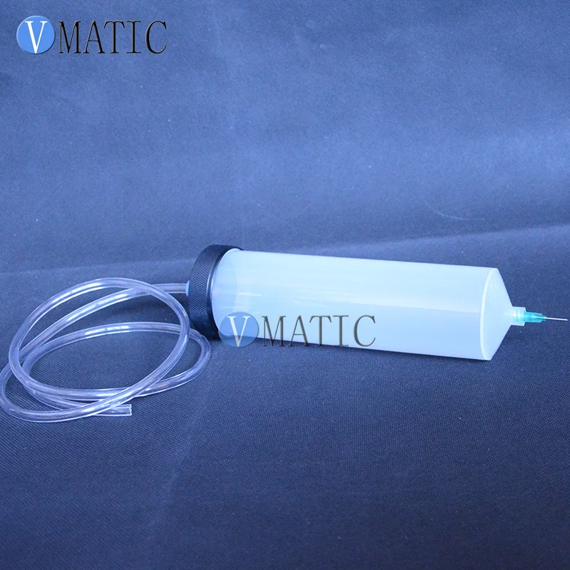 High Quality Plastic Fluid Dispenser Pneumatic Syringe 300 Cc / Ml Set