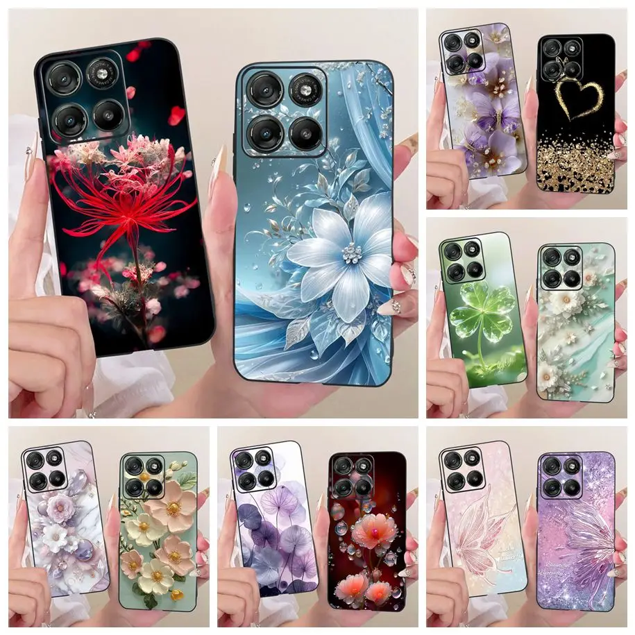 Floral Soft Silicone Bumper Case for Motorola Moto G Series