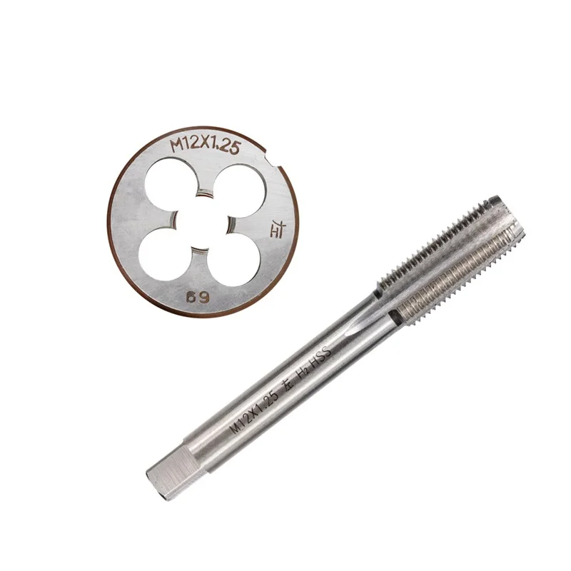 2 Stück linker Gewindebohrer, Gewindebohrer und Matrizensatz, HSS-Maschinenstecker, Gewindebohrer, metrische Gewindebohrer, Gewindebohrer, Bohrer M3/M6/M8/M10/M12/M14/M16/M18/M20 – Detail 5
