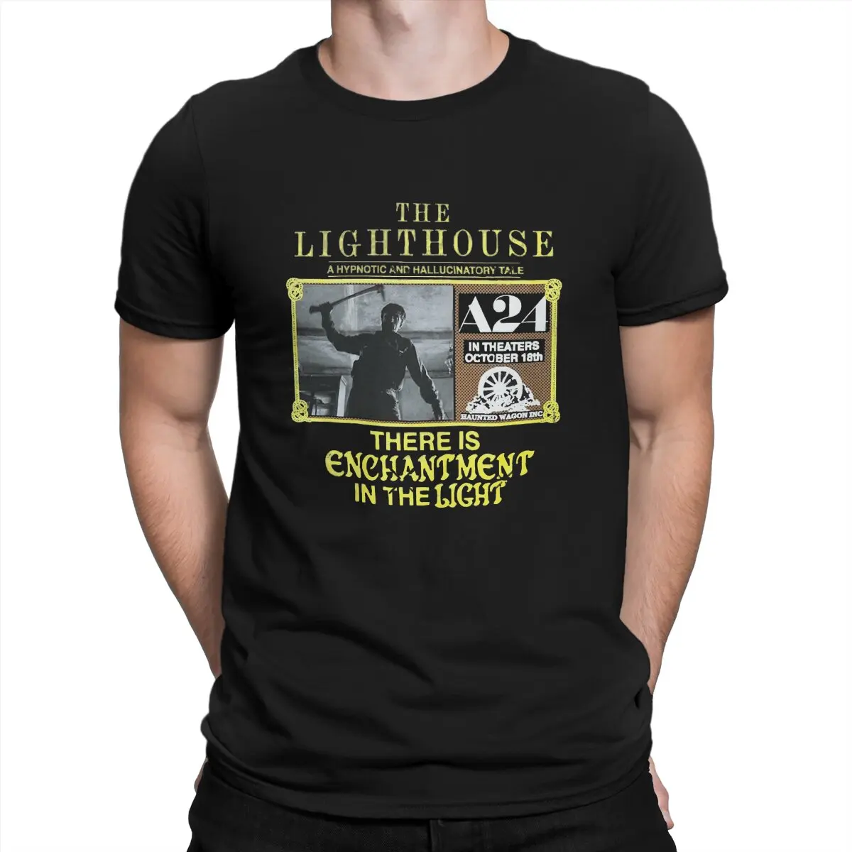 

The Lighthouse Man's TShirt Robert Pattinson Famous British Actor Movie O Neck Short Sleeve Fabric T Shirt Funny Top Quality