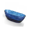 1750x785x640mm Oval Resin Ripple Bathtub Freestanding Floor Mounted Navy Blue Tansparent Tub BV001-3 6