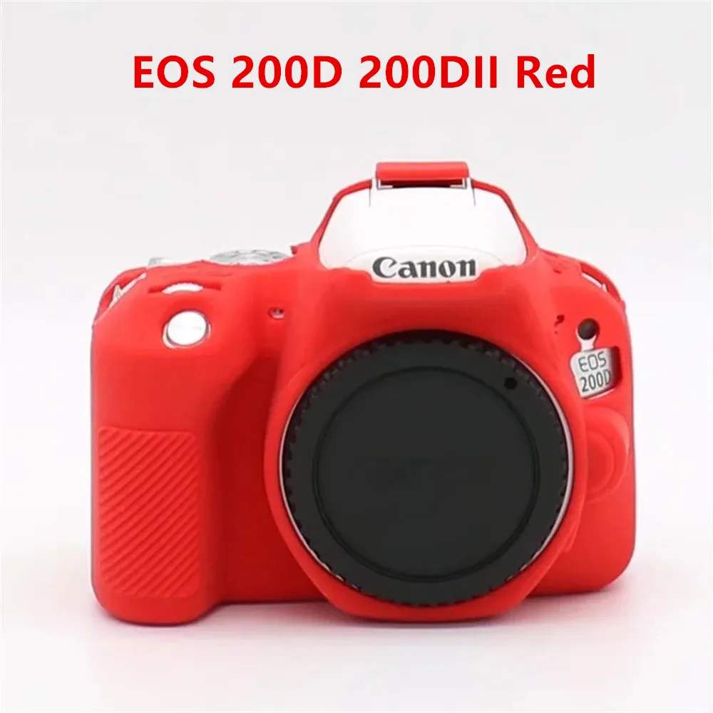 Custodia In Silicone Easy Hood Per Canon EOS 4000D / 3000D / Rebel T100 - Antiurto E Colorata