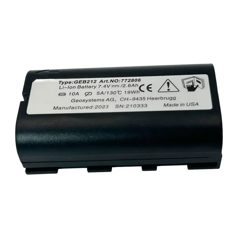 GEB212 Battery For ATX1200 ATX1230 GPS1200 GPS900 GRX1200 Total Stations Rechargeable