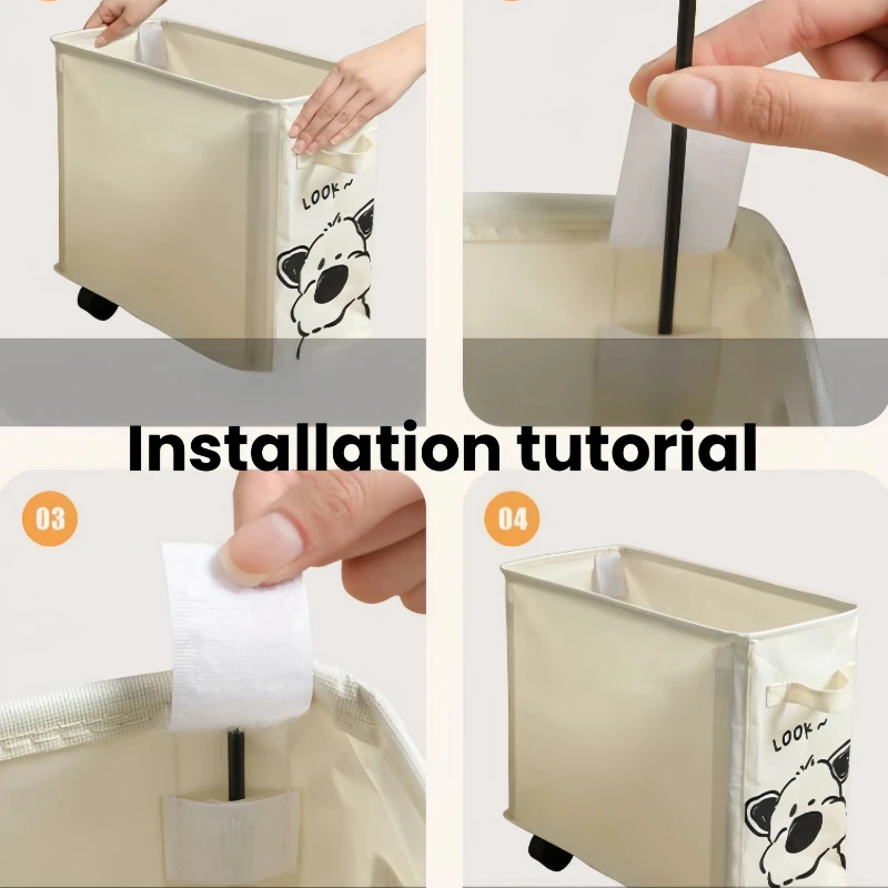 1/2Pcs Portable Yoga Mat Storage Basket With wheels Desk Toy Sundries Space-Saving Organizer Fold Multi-Purpose open Storage Box