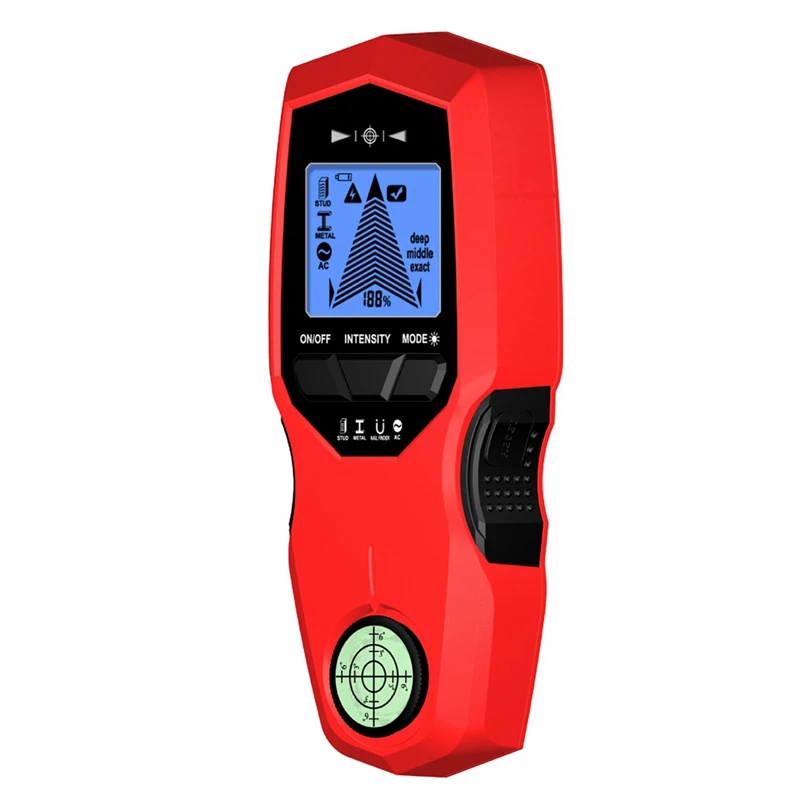 LCD Backlight Display Digital Wall Metal Sensor Wood Stud Finder AC Cable Scanner 3 Scanning Modes