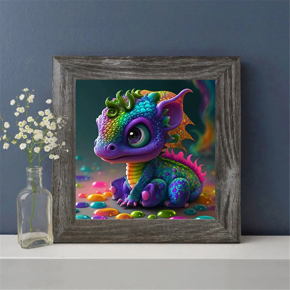 YI BRIGHT Diamond Painting Dinosaur Baby 5D DIY Diamond Art Tool