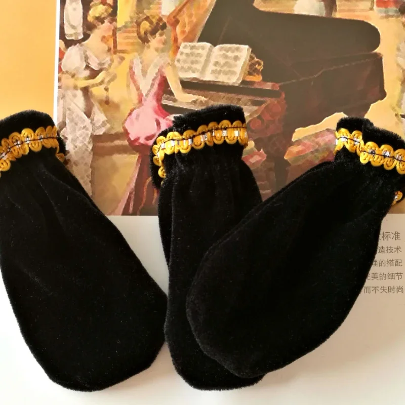 Velvet Dust Cover Classical Piano Pedal Cover 3 pieces