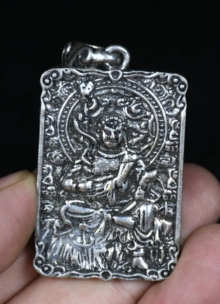 

Серебряная подвеска в буддистском стиле аланата, 5 см