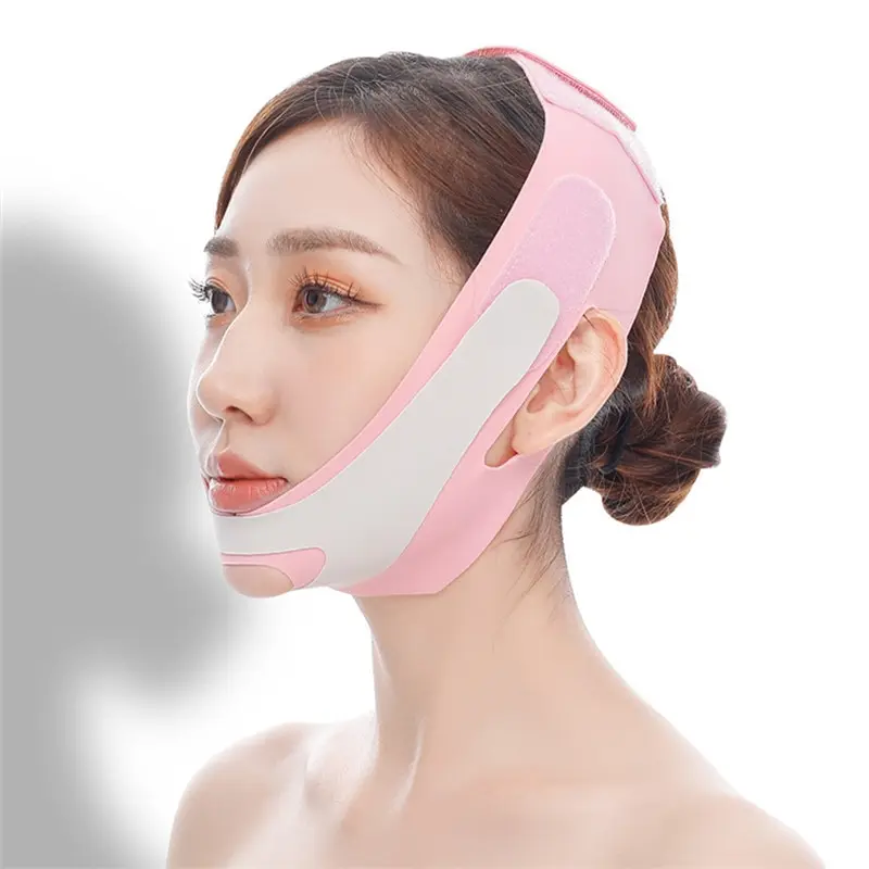 Face Shaping Bandage 1 PCS TPU Mandibular Elastic Band Facial Care Tool Facial Bandage Lifting Sleep Small V Face Mask To Remove Double Chin