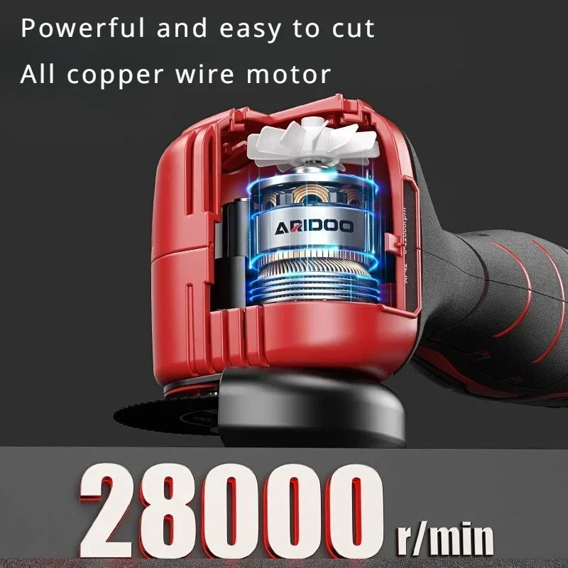 16.8V Brushless Angle Grinder 28000RPM Rechargeable Grinding Tool Cordless Polishing Machine Diamond Cut Grinder Electric Tool 3