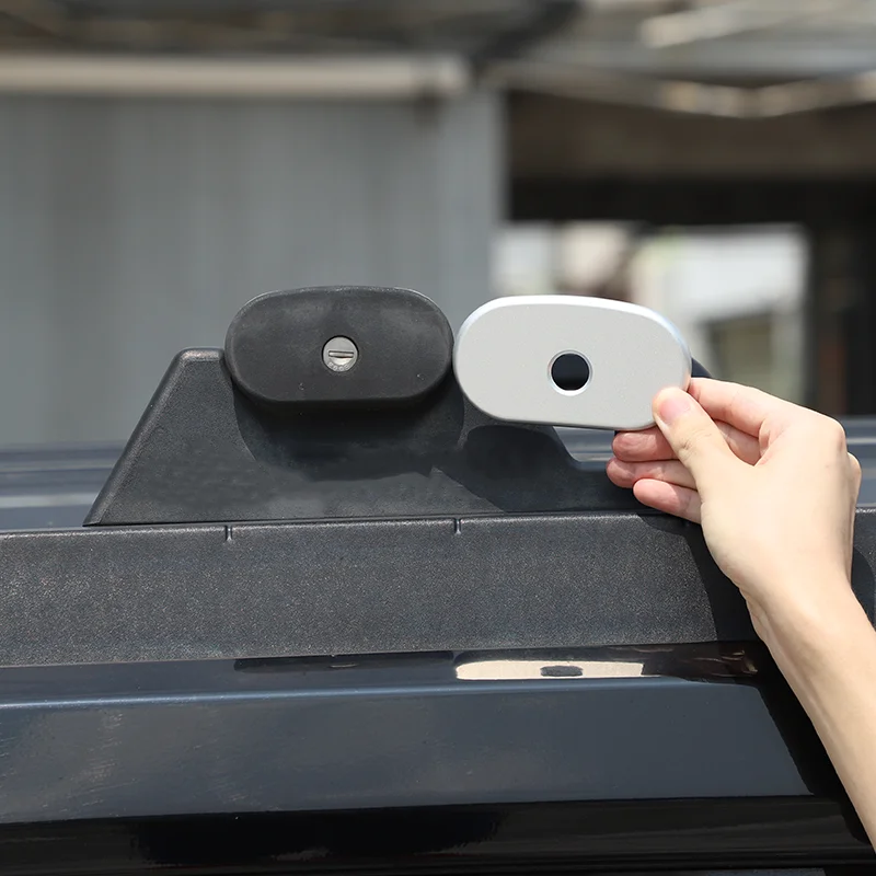 

For 03-09 Hummer H2 luggage rack crossbar keyhole decorative cover car exterior styling decorative accessories aluminum alloy