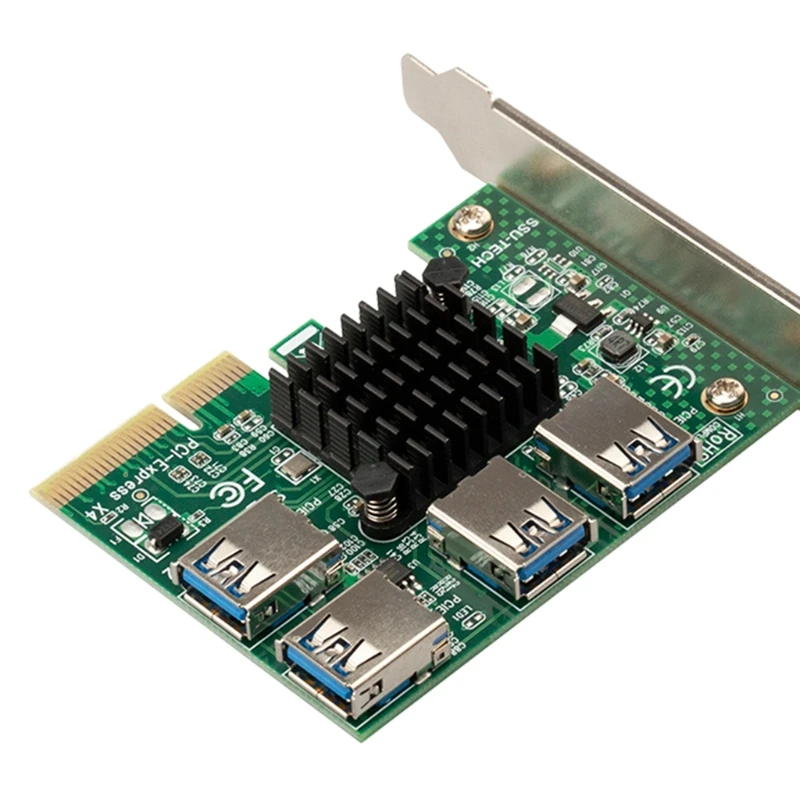 PCIE 14 PCI-Express 승수 카드 USB 어댑터 1x16x 변환기 카드