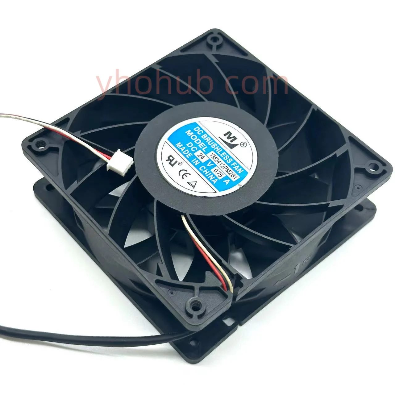Ventilador de Refrigeração do Servidor de Fios da C.c. 24v 0.75a 120x120x38 mm de m Huaxia Ym2412pmzb1